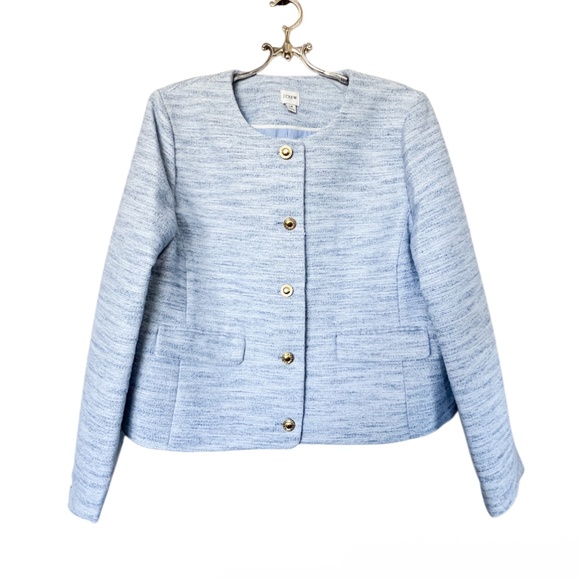 Crew Tweed Lady Jacket Cecile Baby  Size 16 - Picture 2 of 11